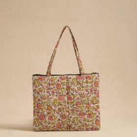  Multicolor Handcrafted Quilted Cotton Hand Bag