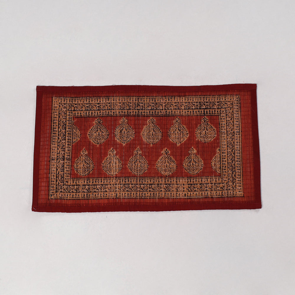 Natural Bamboo Bagh Block Printed Dining Table Runner 31