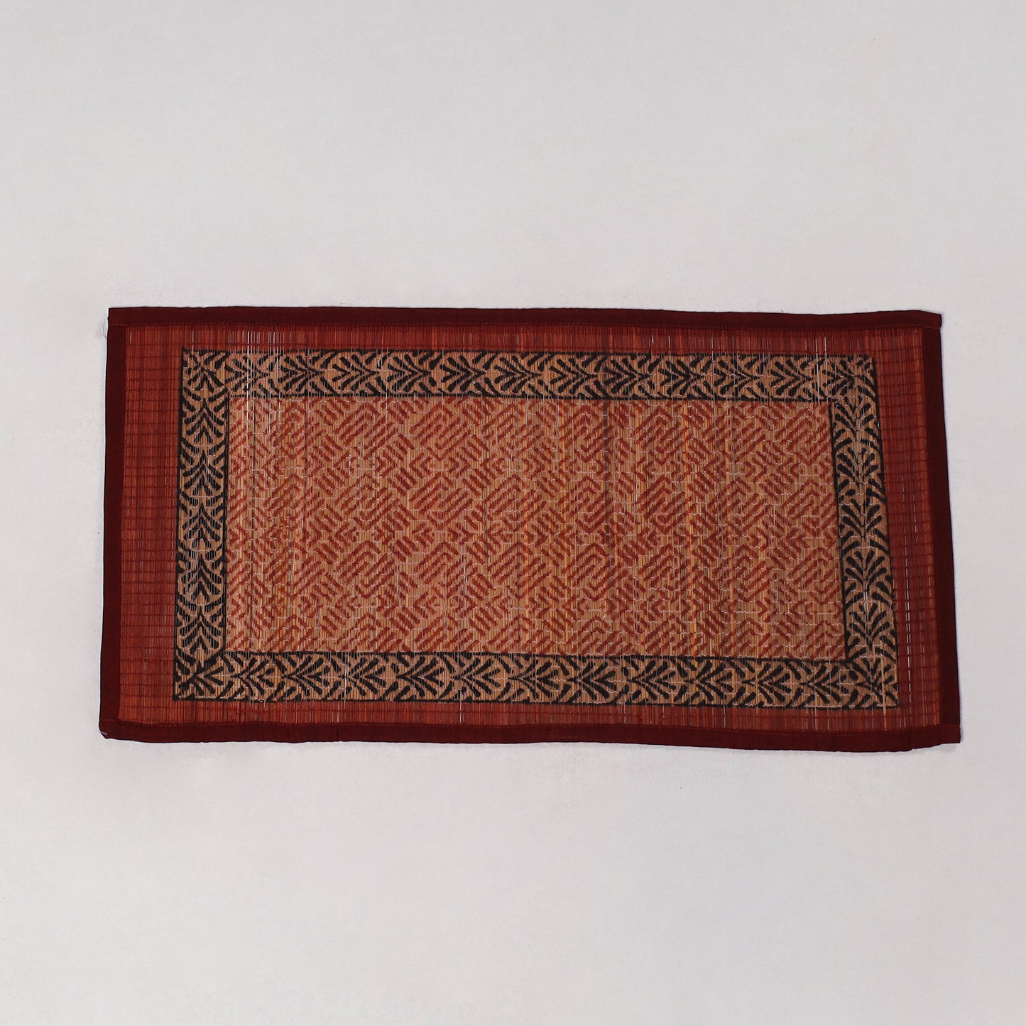 Natural Bamboo Bagh Block Printed Dining Table Runner 32