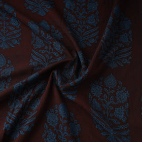 Pure Mul Cotton Natural Dyed Hand Block Bagh Print Fabric 17