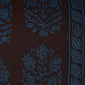 Pure Mul Cotton Natural Dyed Hand Block Bagh Print Fabric 17
