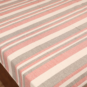 Bijnor Pure Handloom Cotton Single Bed Sheet (90 x 60 in) 96