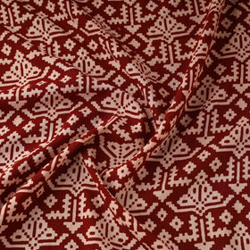 Pure Mul Cotton Natural Dyed Hand Block Bagh Print Fabric 16