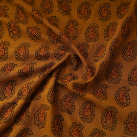 Pure Mul Cotton Natural Dyed Hand Block Bagh Print Fabric 15
