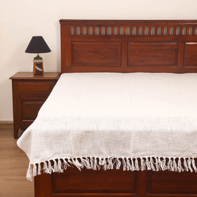 Bijnor Pure Handloom Cotton Single Bed Sheet (90 x 60 in) 98
