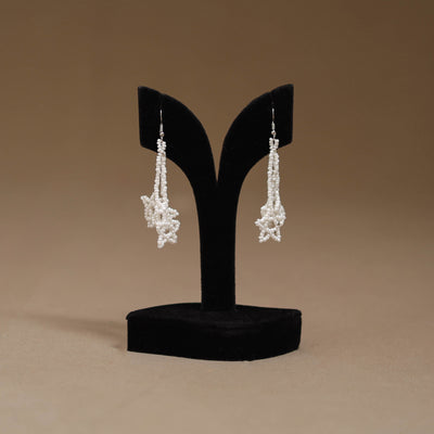 White - Handmade Beadwork Earrings 61