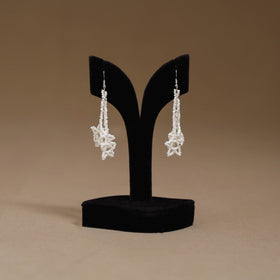 White - Handmade Beadwork Earrings 61