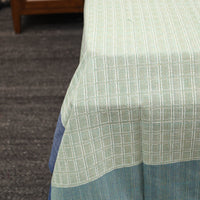 Green - Pure Cotton Single Handloom Bed Cover from Bijnor 52