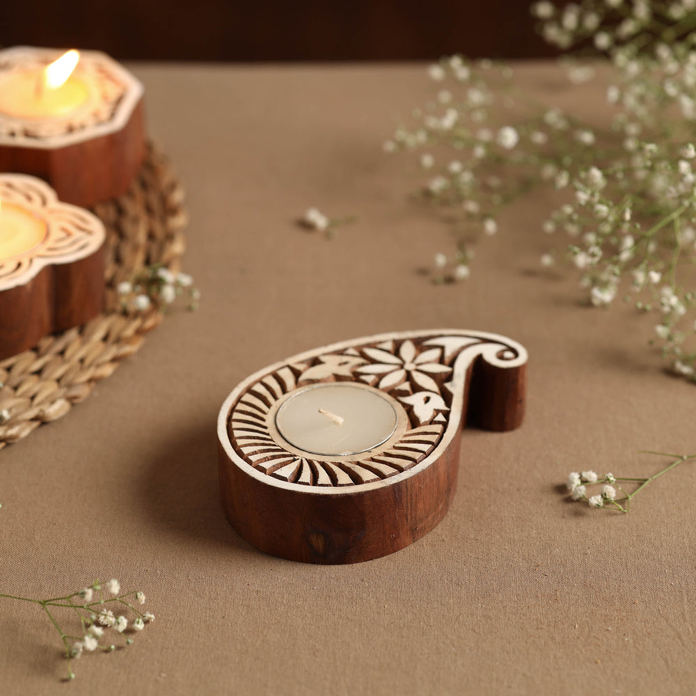 Wooden Candle Holder
