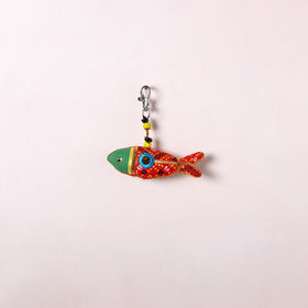 Red - Traditional Handmade Fish Keychain/Bag Charm 22