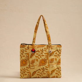 Yellow Handcrafted Quilted Cotton Hand Bag