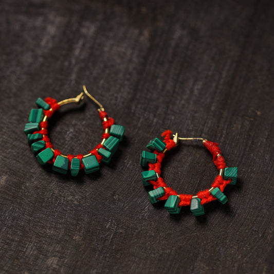 Lavina Handmade Thread & Stone Work Earrings 02