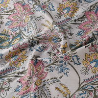 Pure Cotton Sanganeri Block Print Fabric 12