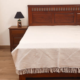 Bijnor Pure Handloom Cotton Single Bed Sheet (90 x 60 in) 100