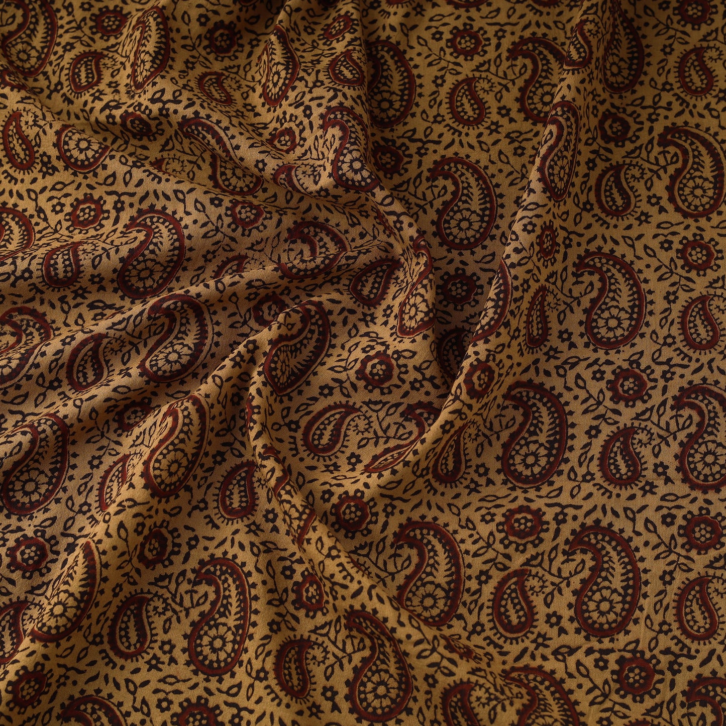 Pure Mul Cotton Natural Dyed Hand Block Bagh Print Fabric 11