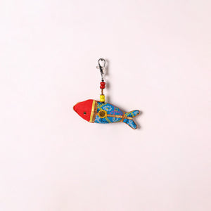 Blue - Traditional Handmade Fish Keychain/Bag Charm 26