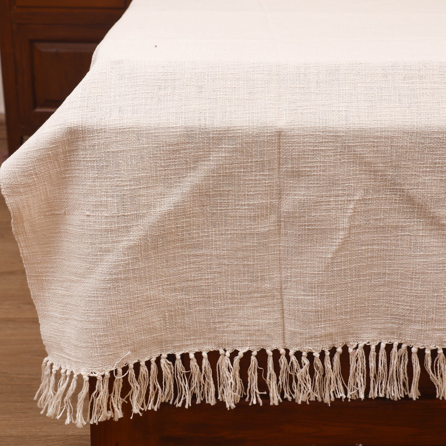 Bijnor Pure Handloom Cotton Single Bed Sheet (90 x 60 in) 100