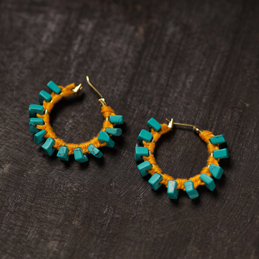 Ishra Handmade Thread & Stone Work Earrings 05