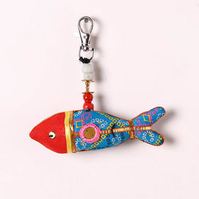 Blue - Traditional Handmade Fish Keychain/Bag Charm 27