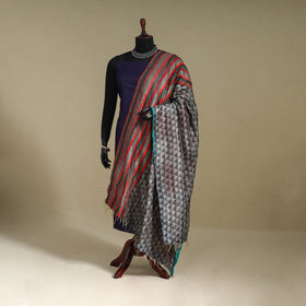 Multicolor - patchwork reversible silk bengal kantha work