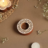 wooden candle holder 