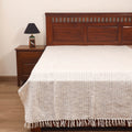 Bijnor Pure Handloom Cotton Single Bed Sheet (90 x 60 in) 101