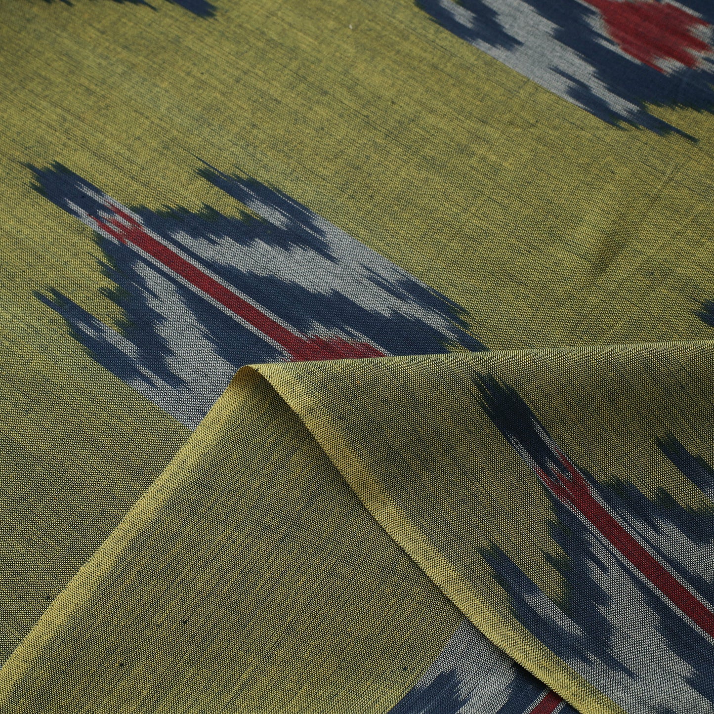 Pure Cotton Central Asian Pochampally Ikat Fabric 01