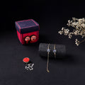 Handcrafted Meenakari Bhaiya Bhabhi Rakhi Set with Coir Box 103