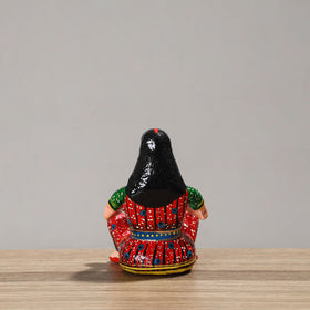  Musician (Female) - Banaras Handpainted Wooden Toy / Home Decor Item 52 