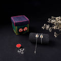 Handcrafted Meenakari Bhaiya Bhabhi Rakhi Set with Coir Box 104