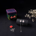Handcrafted Meenakari Bhaiya Bhabhi Rakhi Set with Coir Box 105