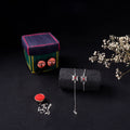 Handcrafted Meenakari Bhaiya Bhabhi Rakhi Set with Coir Box 106
