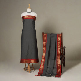 2pc Unstitched Kandangi Chettinad Cotton Dress Material