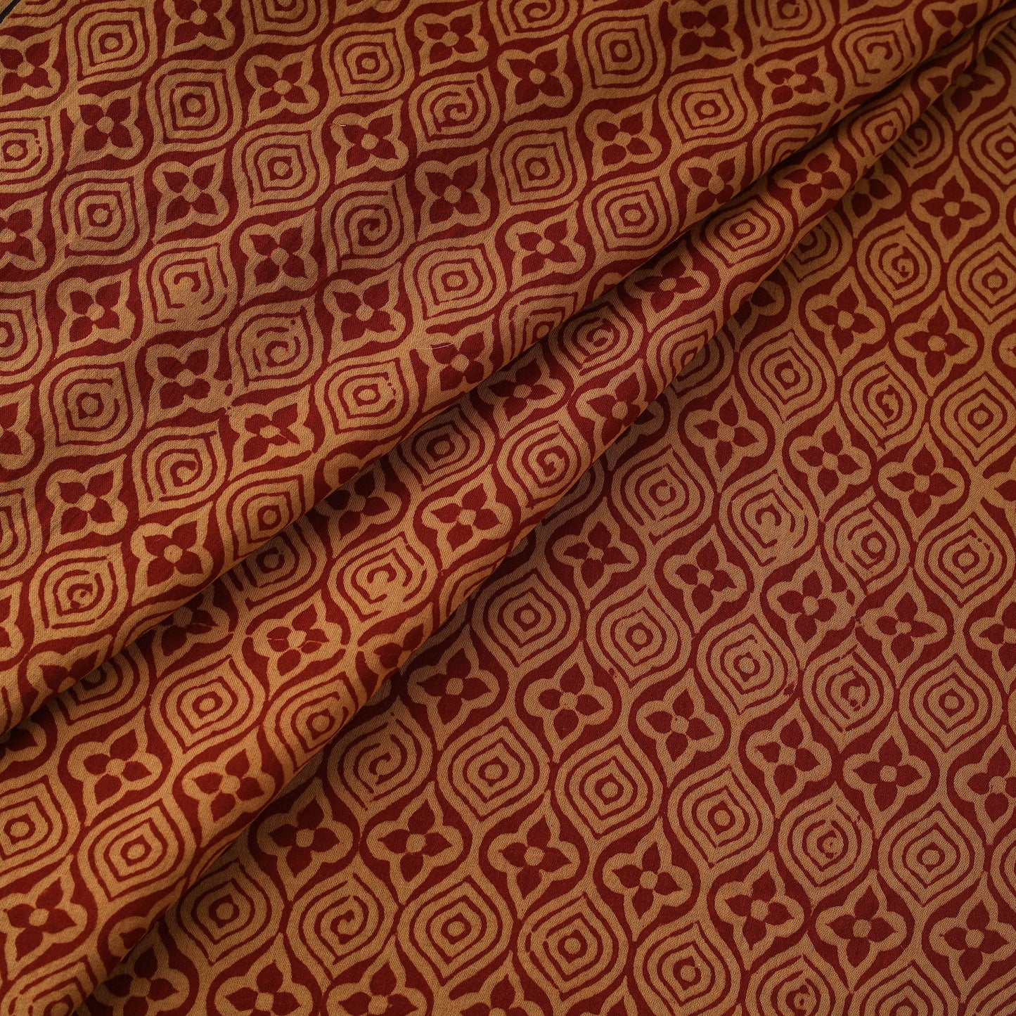 Pure Mul Cotton Natural Dyed Hand Block Bagh Print Fabric 06