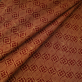 Pure Mul Cotton Natural Dyed Hand Block Bagh Print Fabric 06
