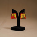 Yellow - Handpainted Manjusha Art Wooden Earrings 02