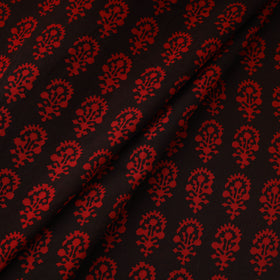 Pure Mul Cotton Natural Dyed Hand Block Bagh Print Fabric 04