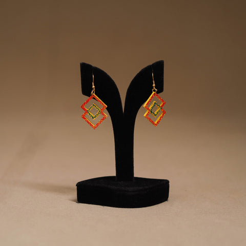 Handpainted Manjusha Art Wooden Earrings 05