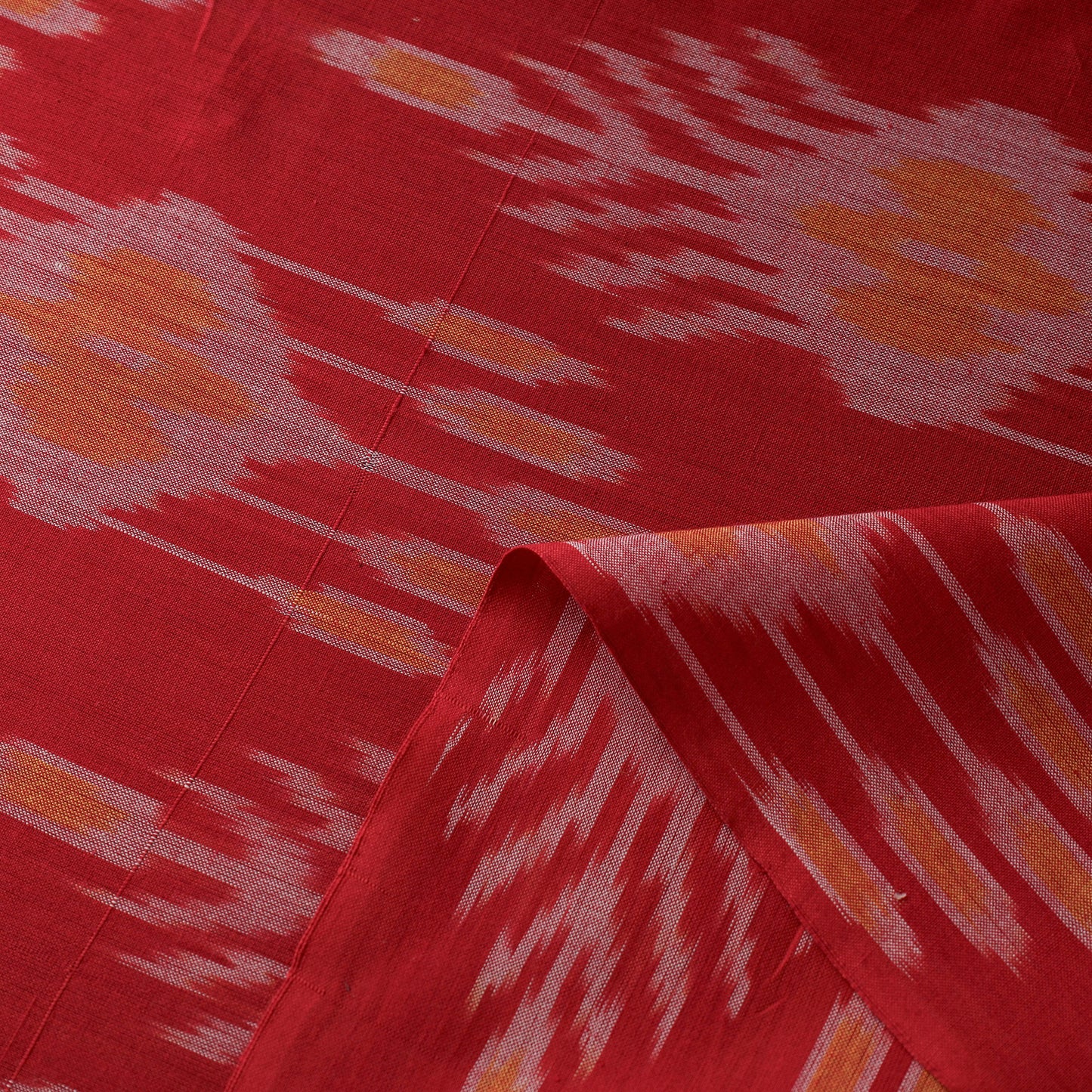 Pure Cotton Central Asian Pochampally Ikat Fabric 05