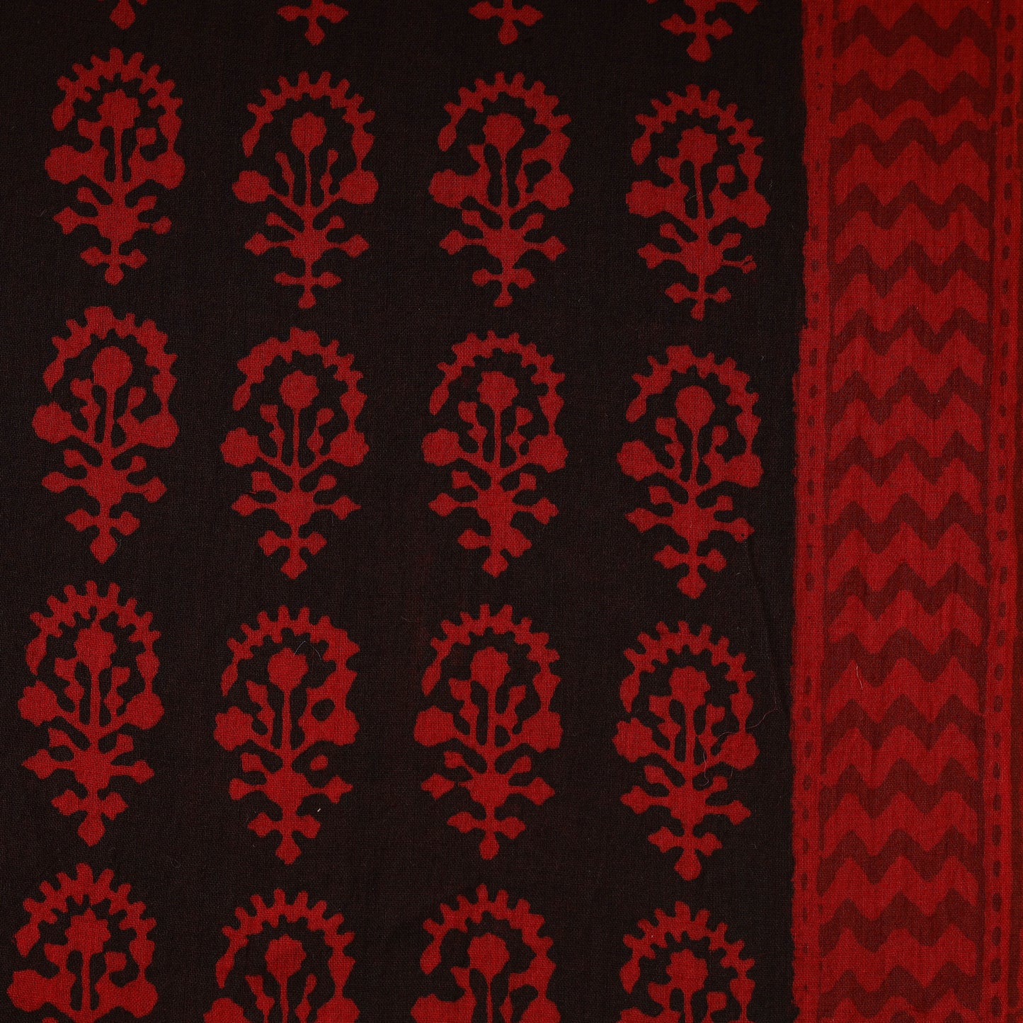 Pure Mul Cotton Natural Dyed Hand Block Bagh Print Fabric 04
