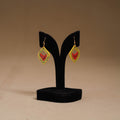 Yellow - Handpainted Manjusha Art Wooden Earrings 06