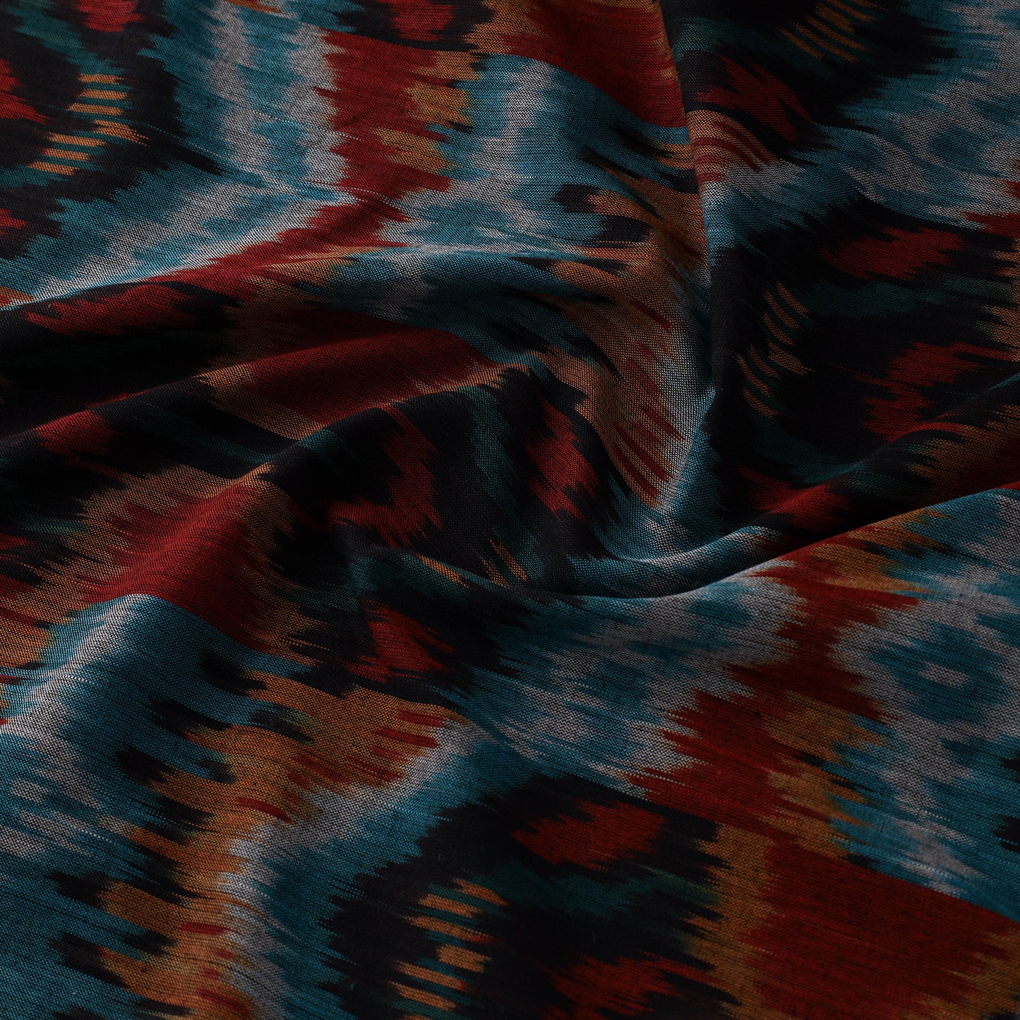 Pure Cotton Central Asian Pochampally Ikat Fabric 06