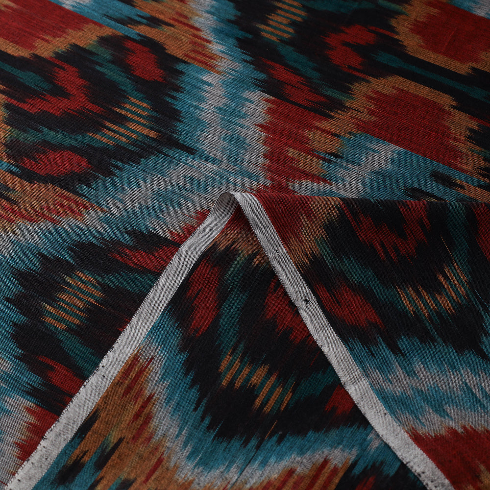 Pure Cotton Central Asian Pochampally Ikat Fabric 06