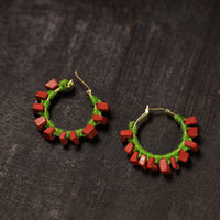 Nensi Handmade Thread & Stone Work Earrings 17