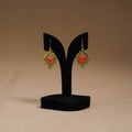 Green - Handpainted Manjusha Art Wooden Earrings 08
