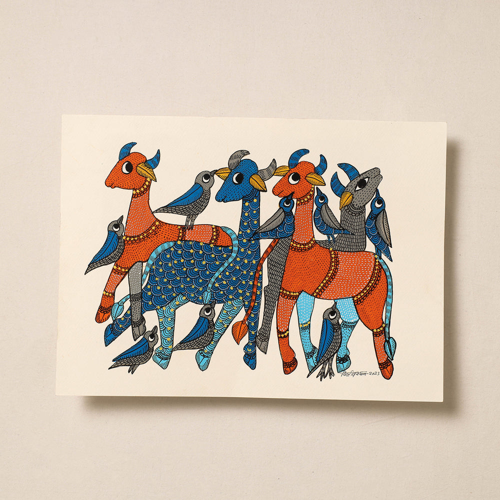 Gond Folk Art Painting