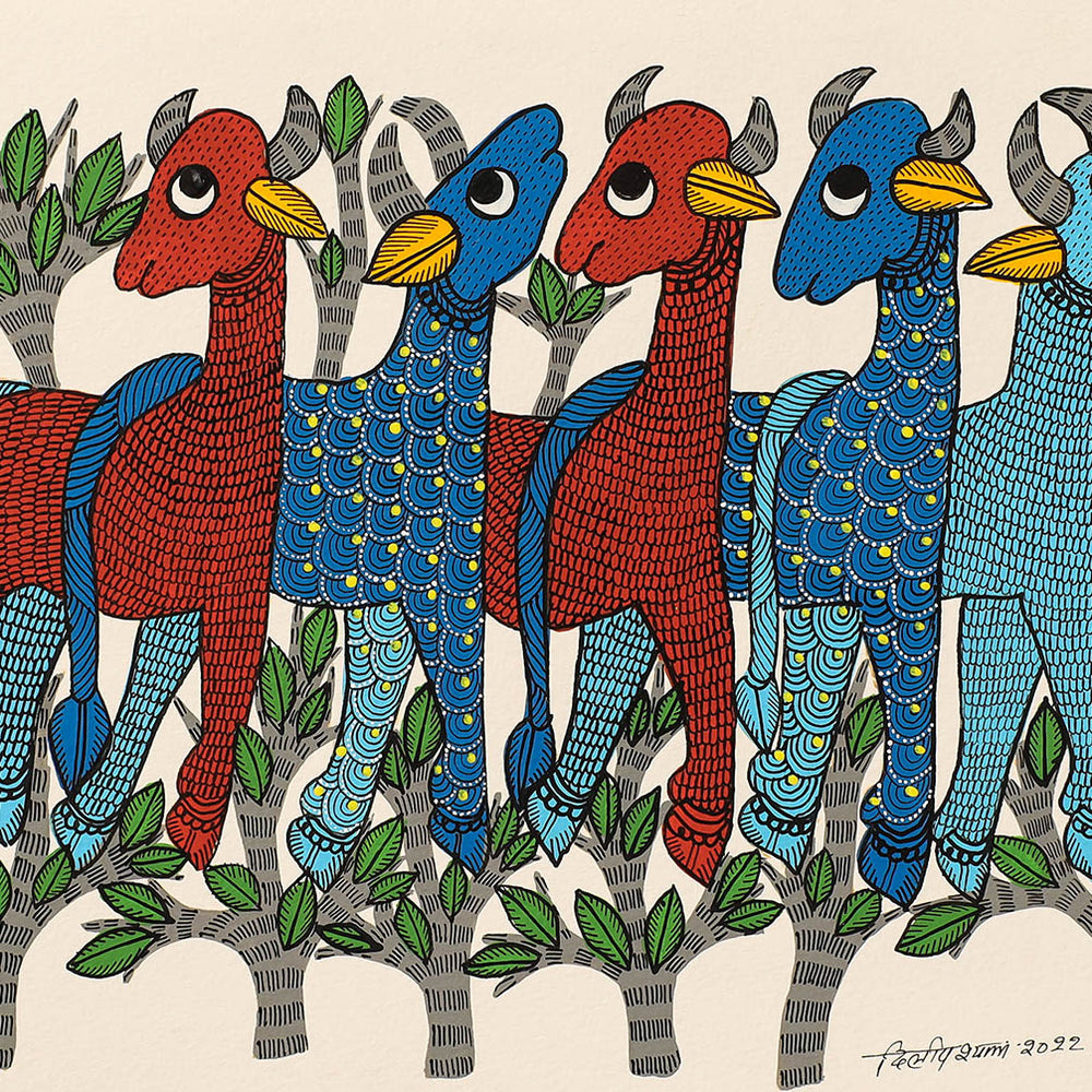 Gond Folk Art Painting