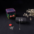 Handcrafted Meenakari Bhaiya Bhabhi Rakhi Set with Coir Box 118