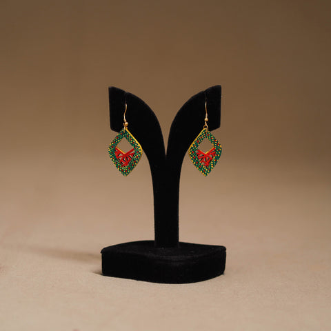 Handpainted Manjusha Art Wooden Earrings 10