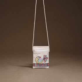 Madhubani Handpainted Mobile Sling Bag 29